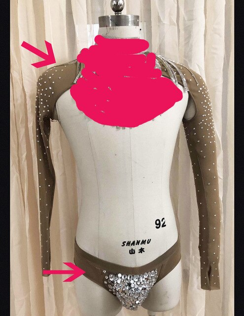Men DJ Dancer Costume Show Nightclub Rhinestone Costumes singer model catwalk ds GoGo Dance Party Bar Stage Costumes