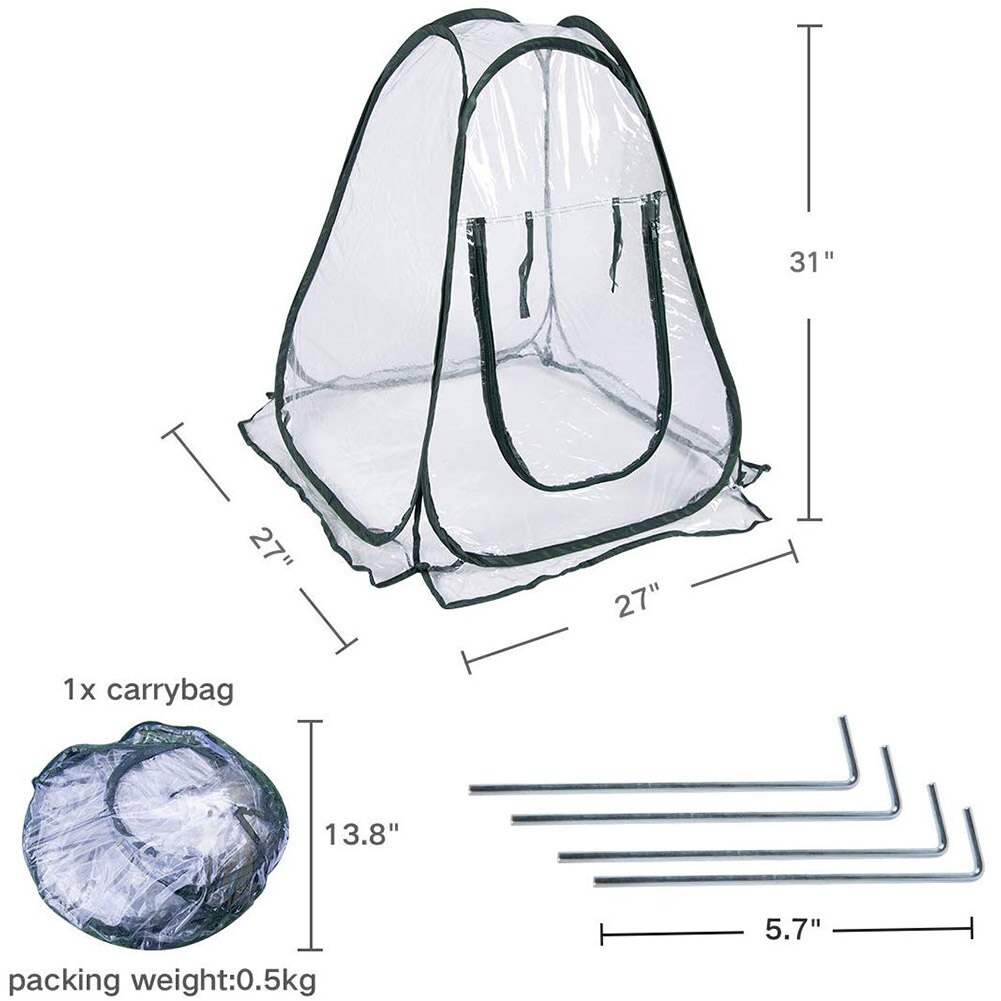Mini Opvouwbare Kas Groeien Huis Tuin Indoor Outdoor Achtertuin Protector Draagbare Tuinieren Plant Onderdak