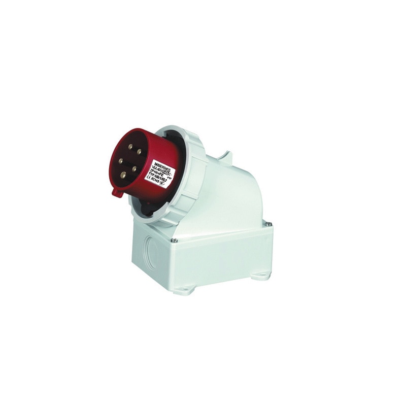 Industrielle Stecker 3/4/5 pol 16A 32A 63A ip67 Panel Montiert Stecker Wand Einlass Wasserdichte 220V 380V 415V