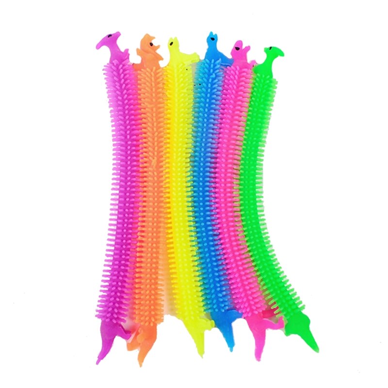 3 PCS Therapy Stretchy String Toys Stretchy Strings Fidget Toy Kick Stress Away for Office Home Travel School Classroom: Dinosaur Lala 