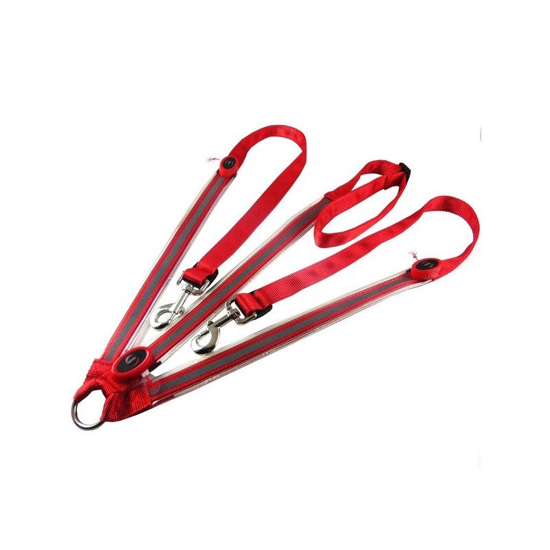 LED Équitation Ceinture En Nylon Imperméable Cheval Ceinture Thoracique Visible de Nuit Plastron Équitation Éclairage Équipement Équestre: Rouge