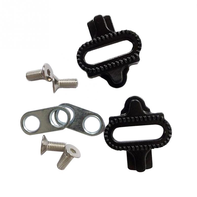 Mountainbike pedaler klampe cykling mtb cykel klampe sæt clip-in clips kit m/hardware møtrikker klamper spd pedaler plade cykel adgang