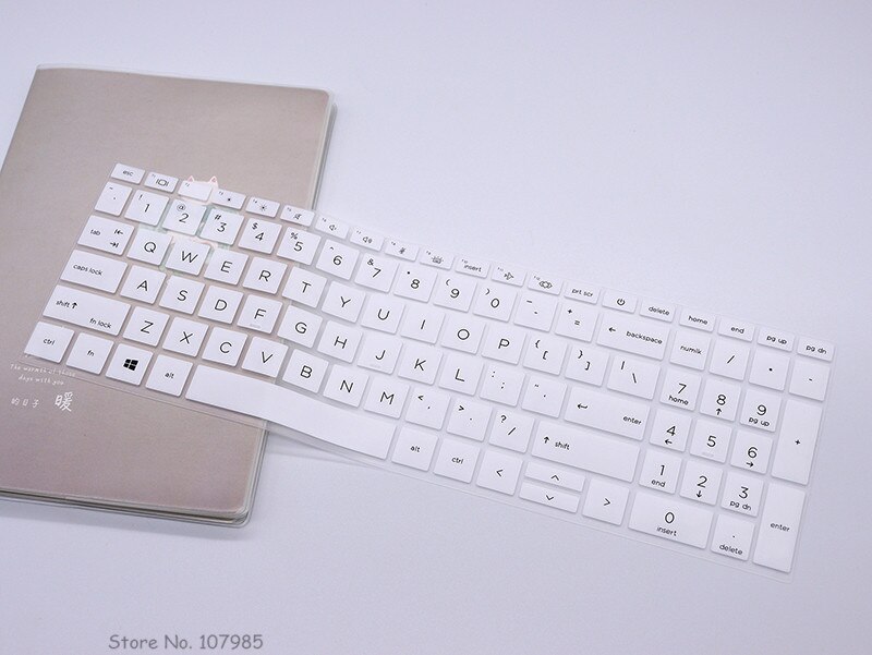For HP Probook 450 G8 / Probook 650 G8 15 15.6 inch Clear Silicone Tpu Notebook Laptop Keyboard Cover Protector Skin: White