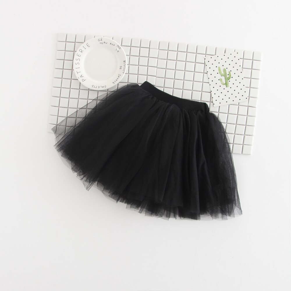 Baby pige net slør nederdel børn sød prinsesse tøj fødselsdag småbørn bold kjole fest kawaii tutu nederdele: B / 4