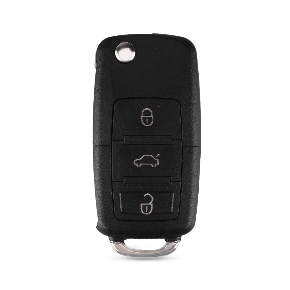 KEYYOU 4 Buttons Replacement Remote Flip Folding Car Key Shell Case Fob For VW Volkswagen Golf MK4 Bora No Blade
