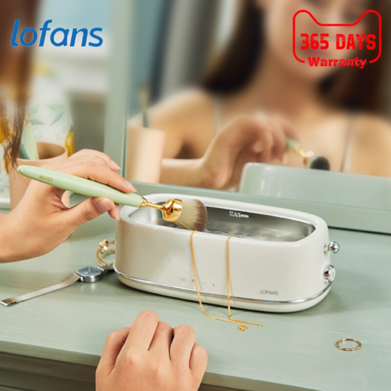 Lofans C3 Ultrasonic Cleaning Machine Portable High Frequency Vibration Cleaning Machine Jewelry Glasses Watch Cleaning