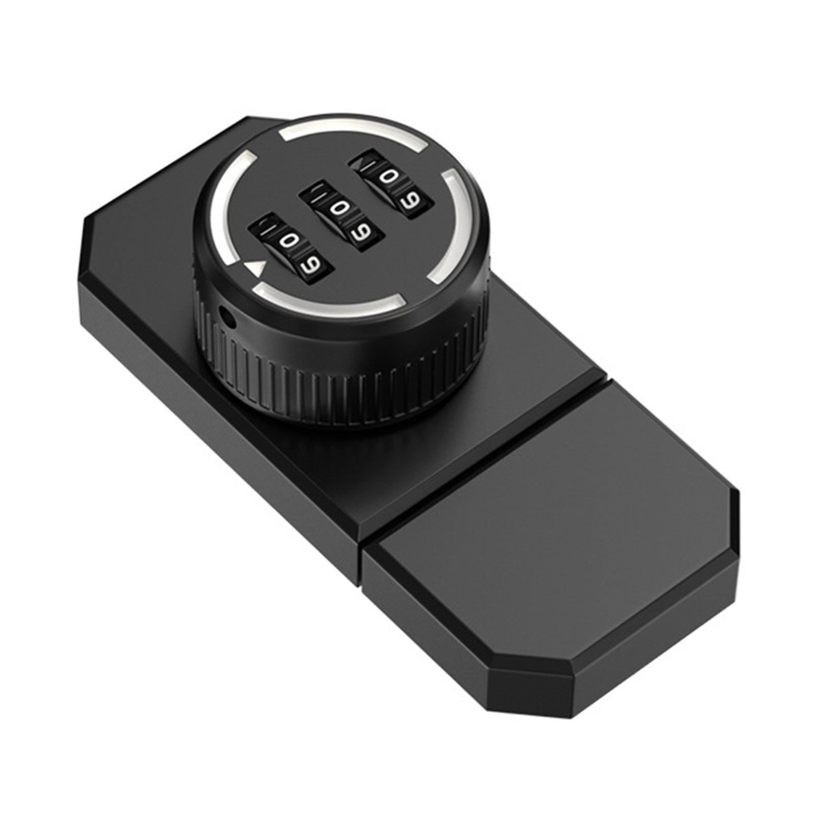 3 Digit Password Cabinet Locks No-Punch Combination Door Lock with Combination Latch for Closet Door Barn Door: Bronze