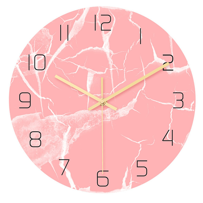Grün Marmor Wanduhr Einfache Dekorative Kreative nordisch Moderne Marmor Uhren Zauberstab Uhr für Wohnzimmer Küche Büro Schlafzimmer: CC015 30cm