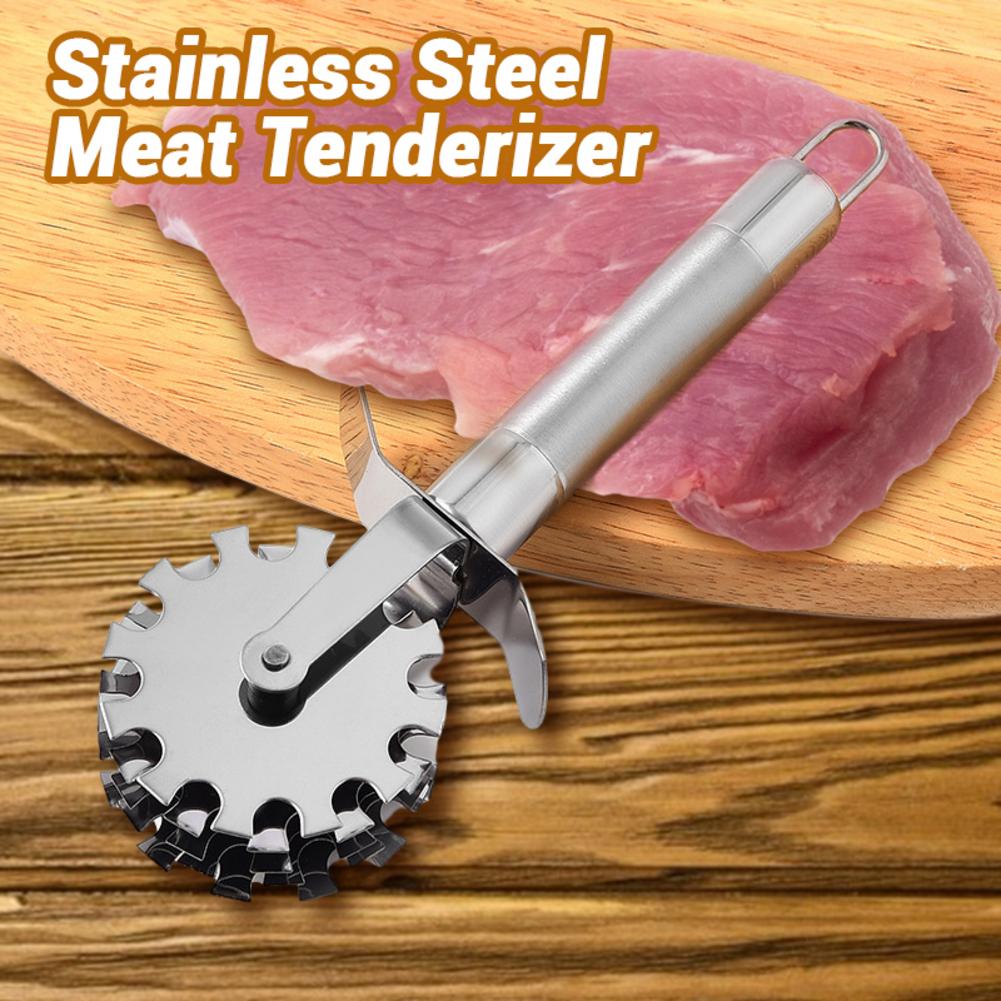 Carne Inteneritore Palmare in Acciaio Inox 5-Ruota di Rotolamento di Carne Sciolto Martello Rullo per Gara Bistecca di Manzo carne di Maiale Attrezzo Della Cucina