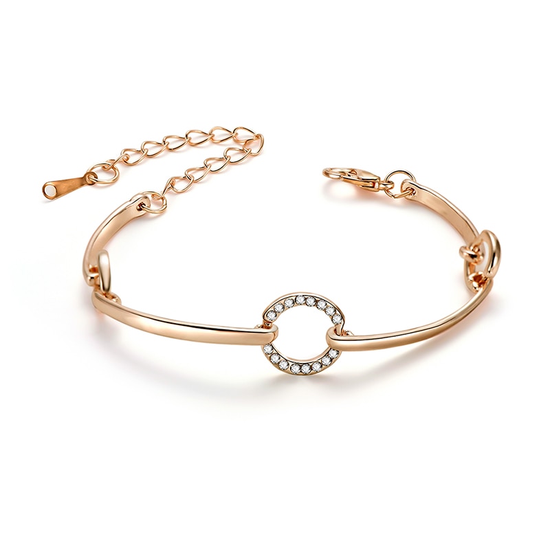 luxe or chaîne Bracelet Bracelet charme Simple Bracelet pour femmes filles bijoux