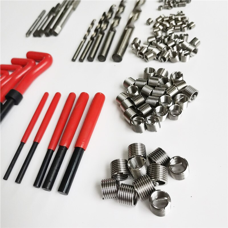 131pcs Engine Block Restoring Damaged Thread Repair Tool Kit M5/M6/M8/M10/M12 Car repair tools Coarse Crowbar