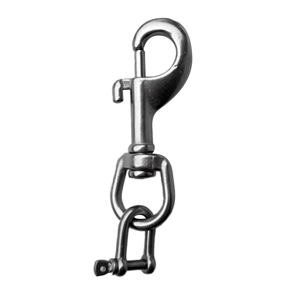 Marine 316 Stainless Steel Diving Camera Holder Bolt Snap Clip Shackle Equipment Diving Bolt Snap D Ring Shackle Scuba Diver
