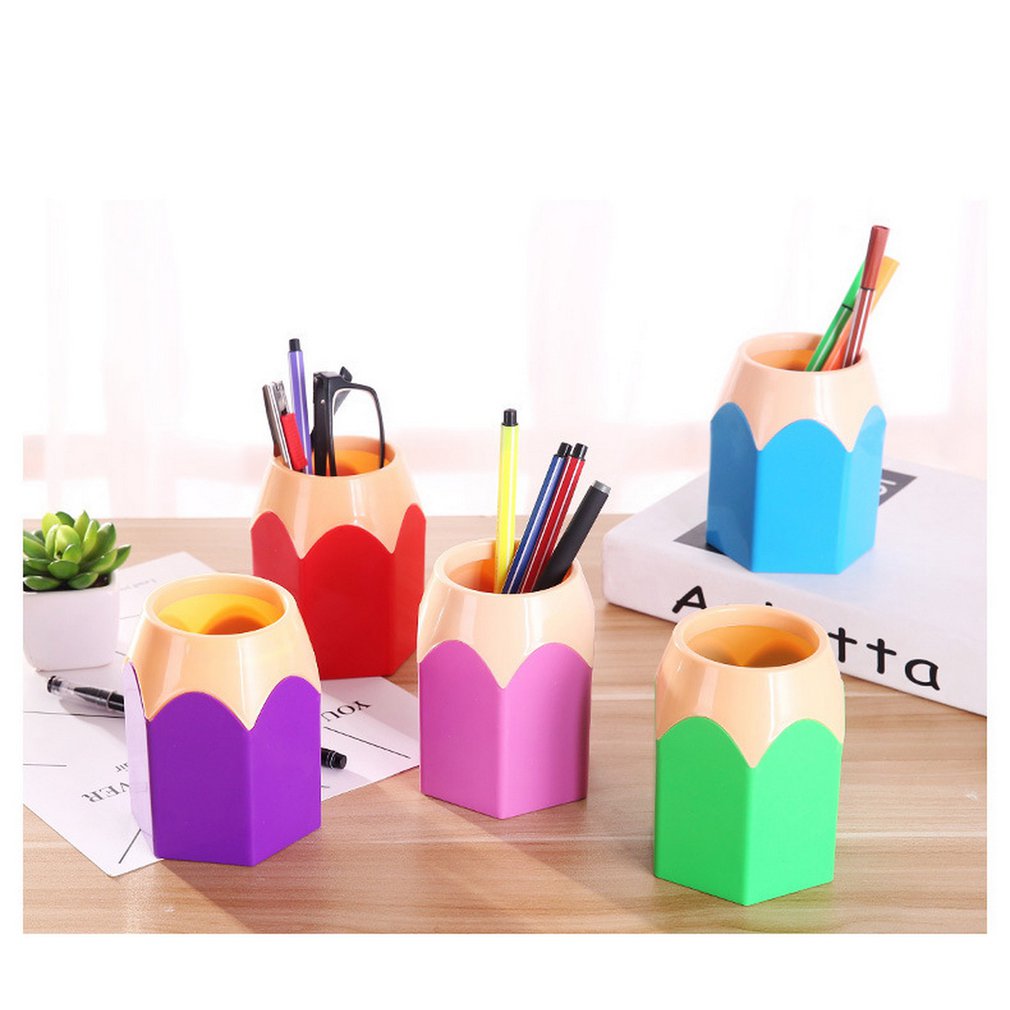 Kontor tilbehør penneholder pen organizer blyantholder container papirvarer skrivebord organizer ryddelig container kontor organizer