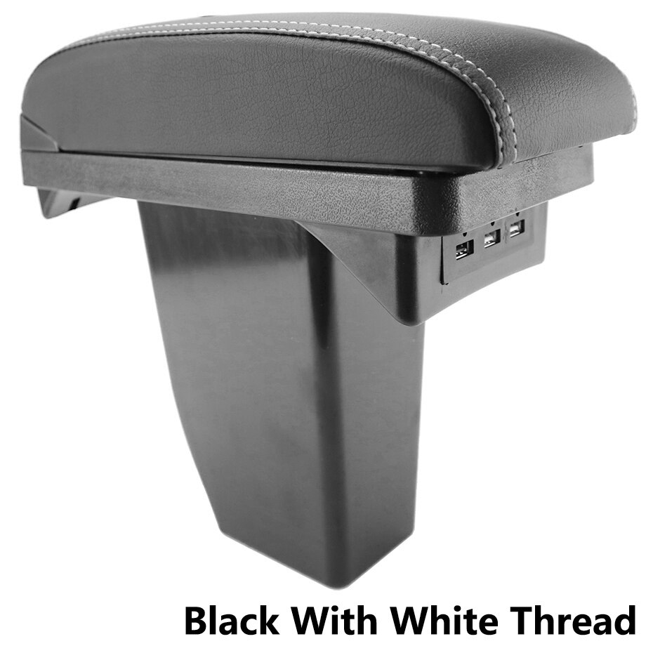 Konsole Für Peugeot Neue Lagerung Kasten Center Arm Rest Modifikation: Schwarz mit Weiß