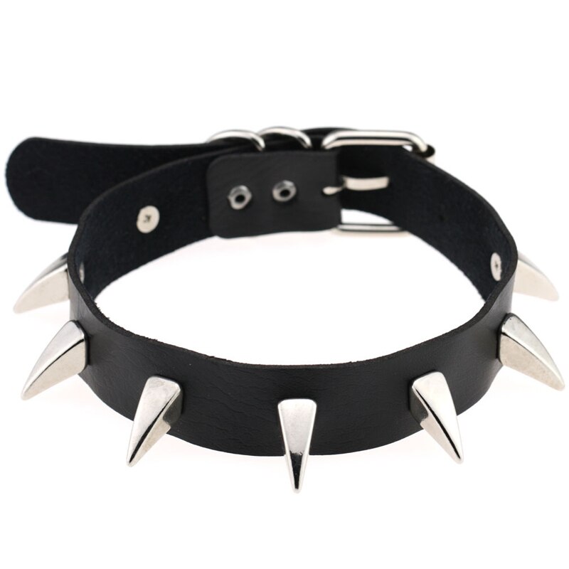 Gothic Punk Ketting Harajuku Multi Kleur Hart Met Lock Hanger Pu Lederen Choker Kraag Ketting Voor Vrouwen Meisjes Sieraden: 15