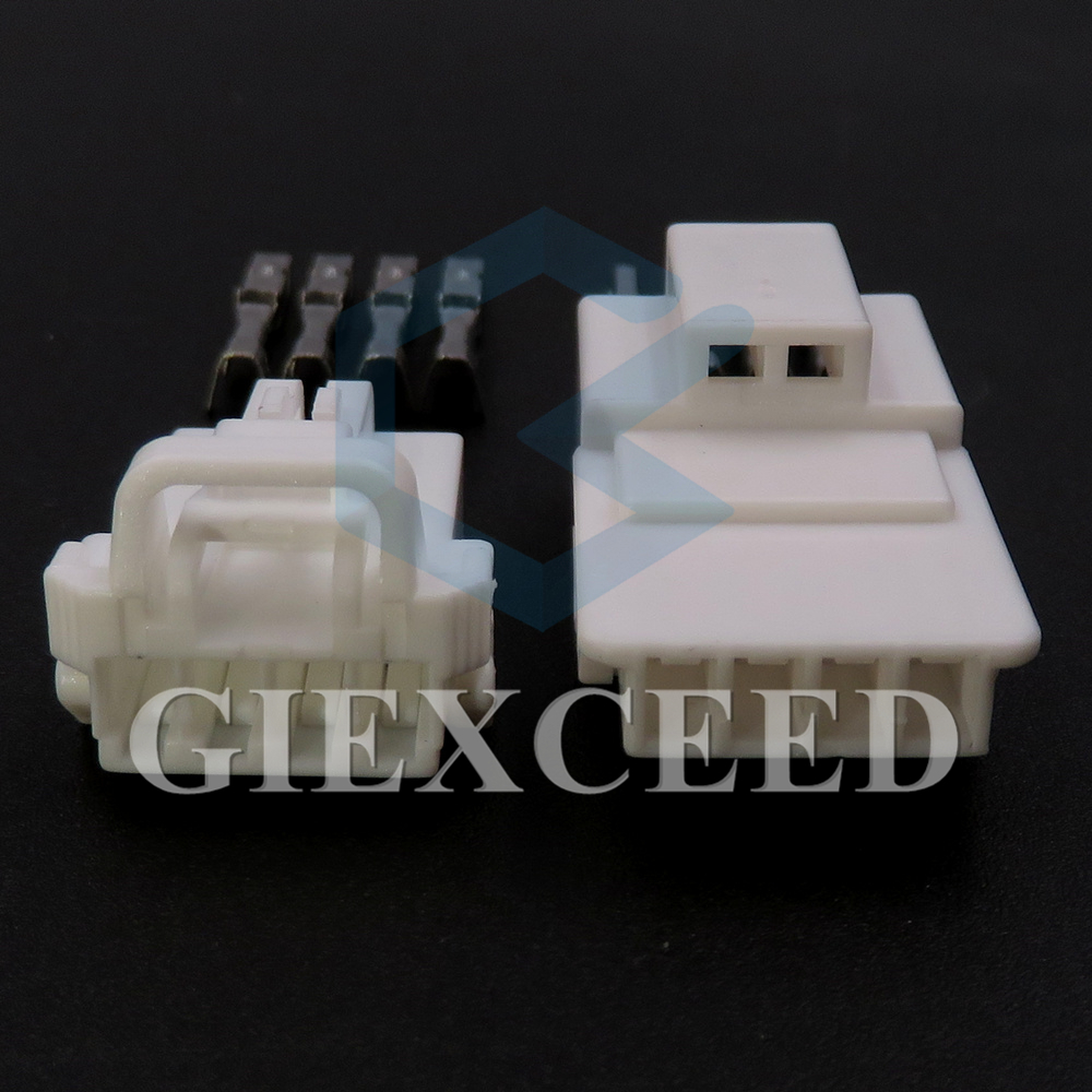 MG611275 Conjunto de 4 pines de CA, arnés de cables automotriz, Conector sin sellado con Terminal, enchufe de acoplamiento macho y hembra, MG621389, 2 juegos