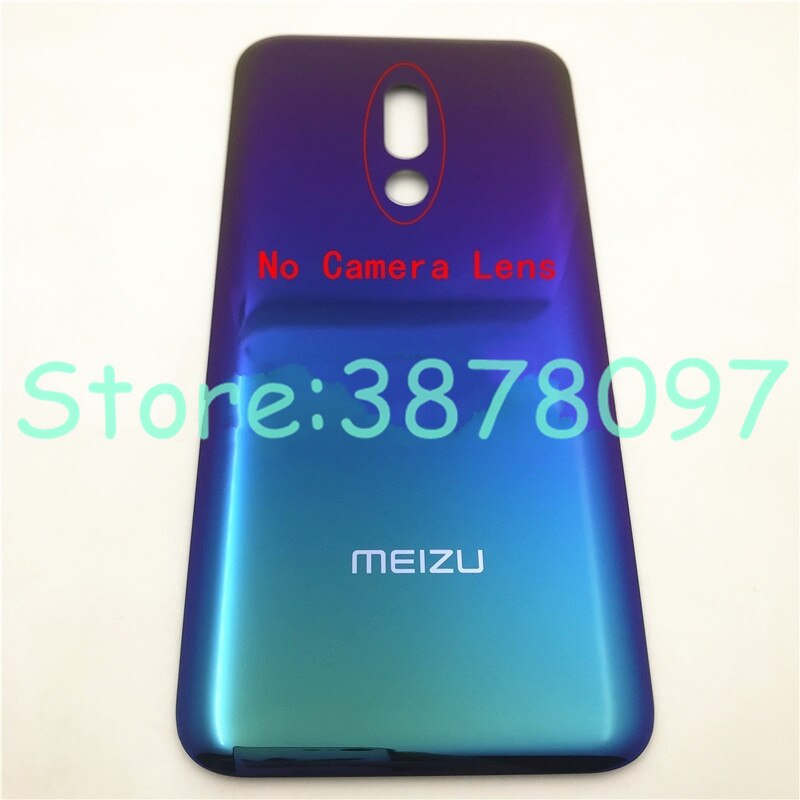 Original Glass For Meizu 16 16th Glass Back Battery Cover Housing Door Rear Case with Camera Fame and Lens