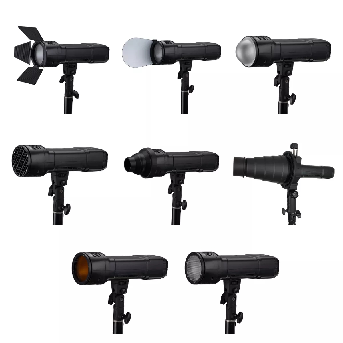 Kit de remplacement pour la photographie, pour Godox AK-R1 H200R AD200 V1, Visico 2 têtes rondes, magnétique, Flash, accessoire