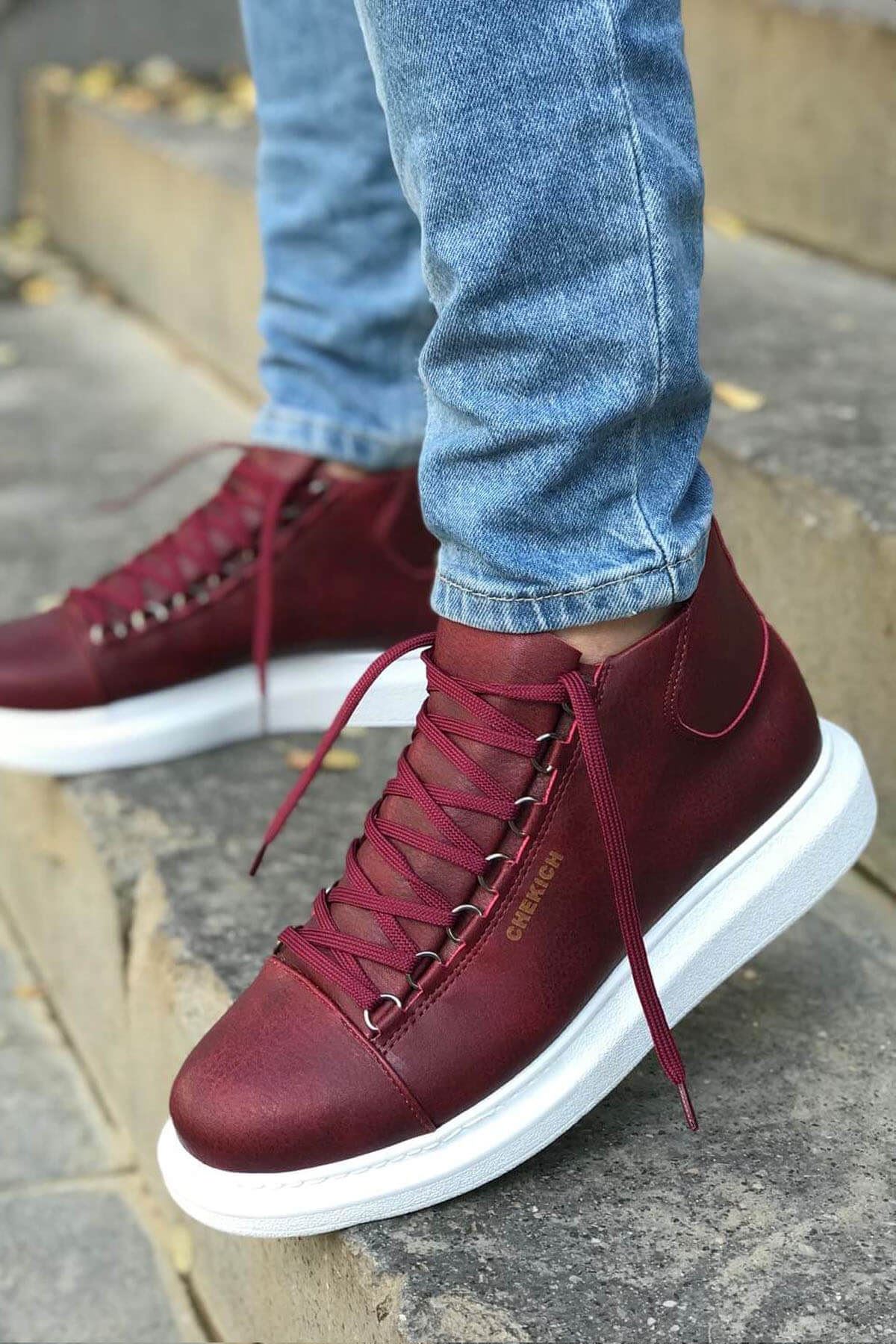 Chekich CH258 IT bottes homme bordeaux