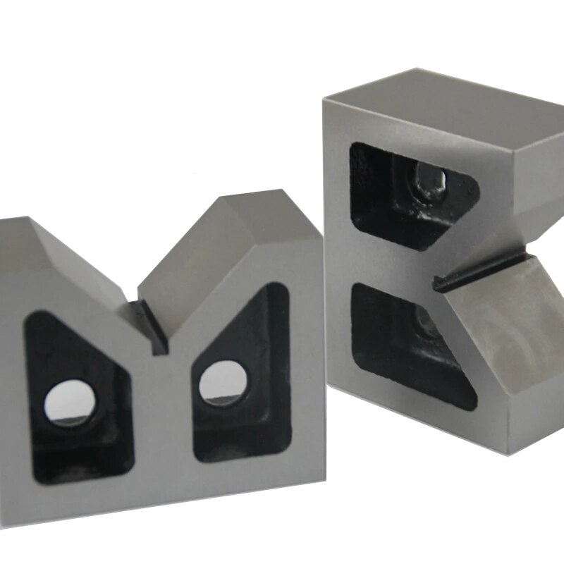 1pc 4" Cast Iron V-Blocks Ground B type V iron 90 Degree 4inch V-frame gauge