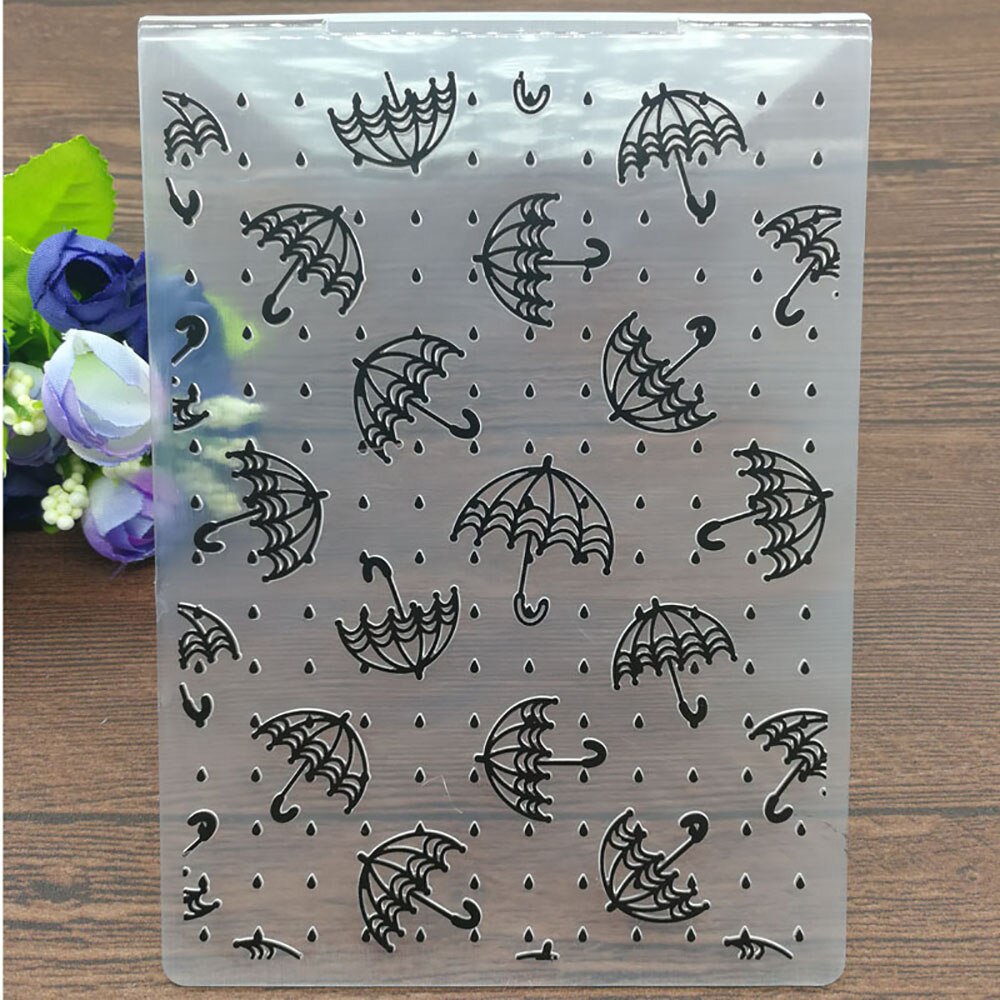 Diy Paraplu Embossing Mappen Collectie Van Wit Mappen Voor Scrapbook Map Voor Scrapbook Diy Album Card Plastic Template
