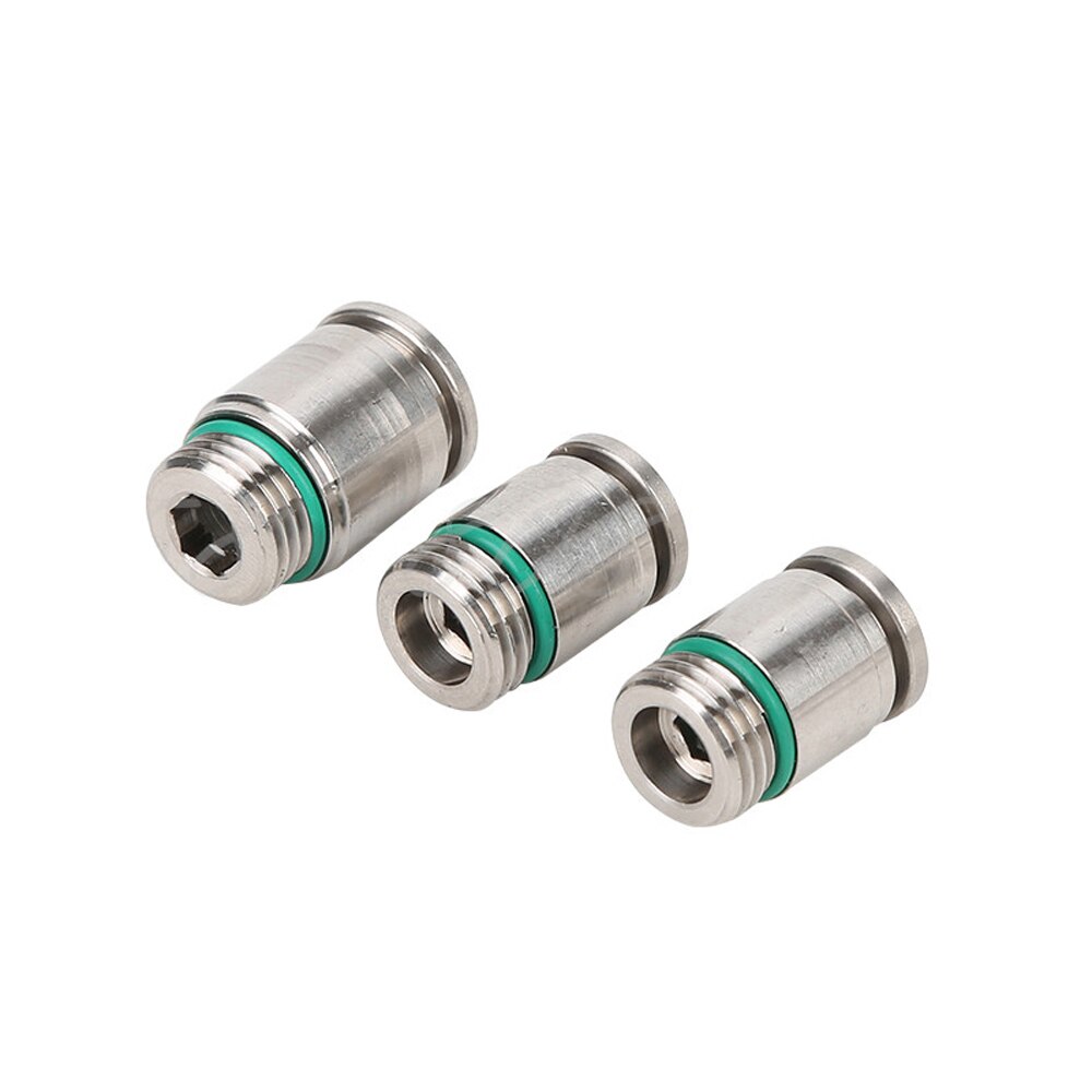 M5 1/8" 1/4" 3/8" 1/2" BSPP Male x 4mm 6mm 8mm 10mm 12mm PU Push In Quick Connector Air Pneumatic 304 Stainless Hex Socket Allen
