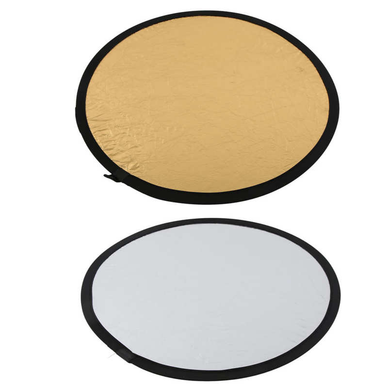 Lighting Reflector 2 in 1 Lighting Reflector 60cm / 23.6in for Indoor and Outdoor Photography