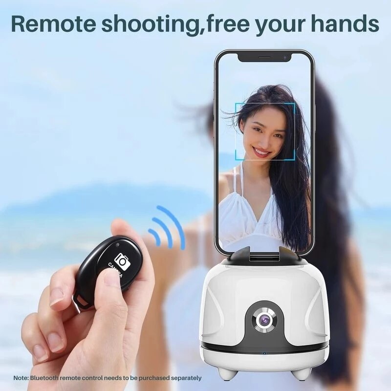 Auto Smart Shooting 360° Selfie Stick Intelligent Follow Gimbal AI-composition Object Tracking Auto Face Tracking Robot Camera