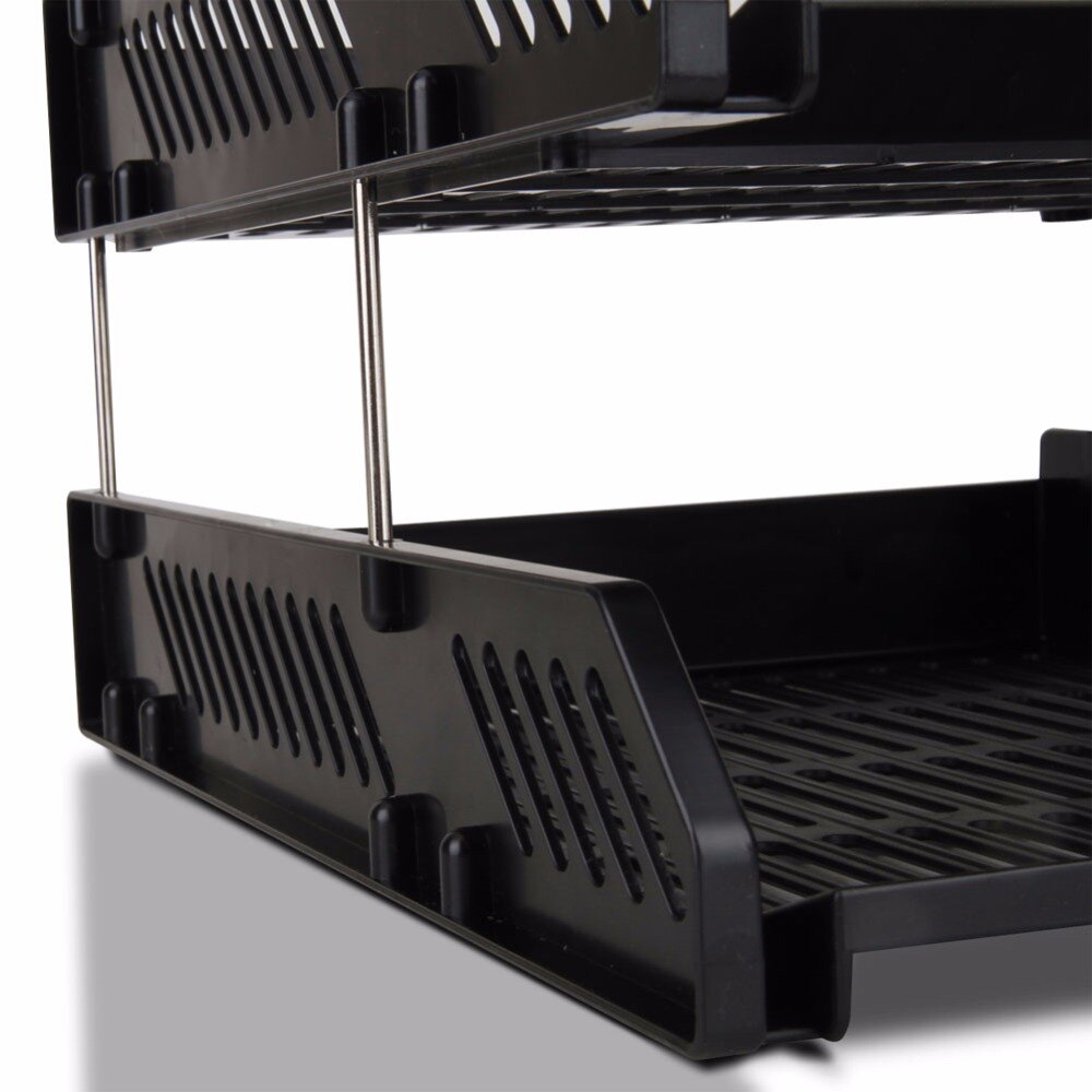 1 Pc/Pack Solid Durable 3-Layer Plastic A4-Size DIY File Tray & Magazine Organizer for Office and Home