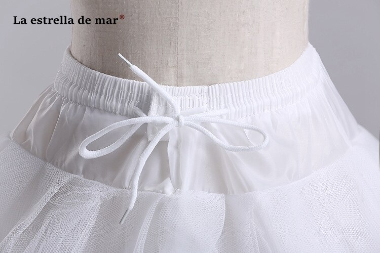 Jupon blanc long pour fille, doux, grande taille, bon marché, accessoires de mariage,