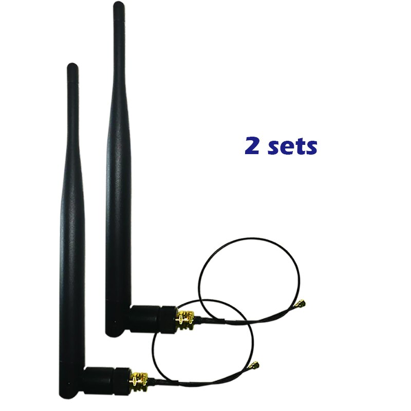 915mhz lorawan antena 5dbi com 20cm 1.13 trança cabo conector omni para nbiot nó comunicação portão de controle sem fio-maneira: 2 sets