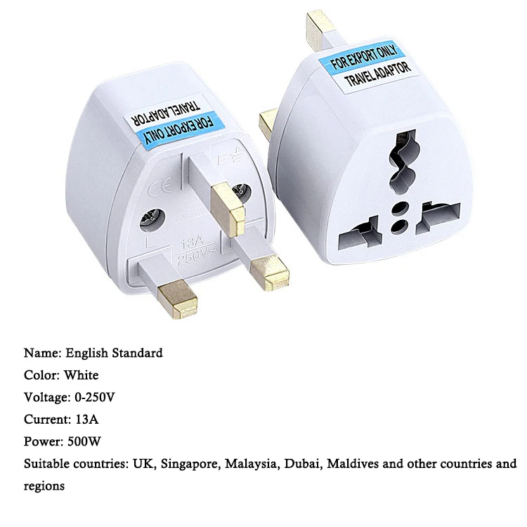 VS naar EU-stekkeradapter Korea KR Euro Europa naar Amerika China Canada UK AU Universele reisadapter AC-converter voedingsadapter: YELLOW