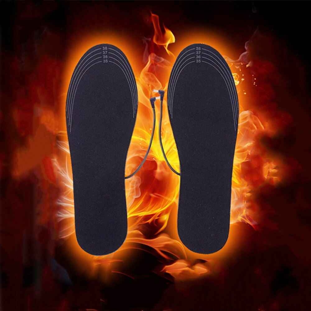 Usb opvarmede sko indlægssåler fødder varm sokemåtte elektrisk opvarmning indlægssåler vaskbare vinter varme termiske indlægssåler unisex