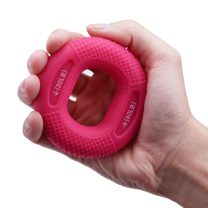 Bola extensora de agarre para terapia de mano, equipo de rehabilitación de recuperación muscular, ejercicio de brazos, Pow de dedo, Fitness: Plata