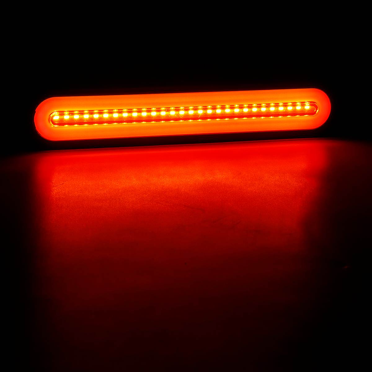 Vattentät ledd trailer lastbil bromsljus 3 in 1 neon halo ring svans broms sluta flöda blinkers lampa lampa blinkar 12v-24v