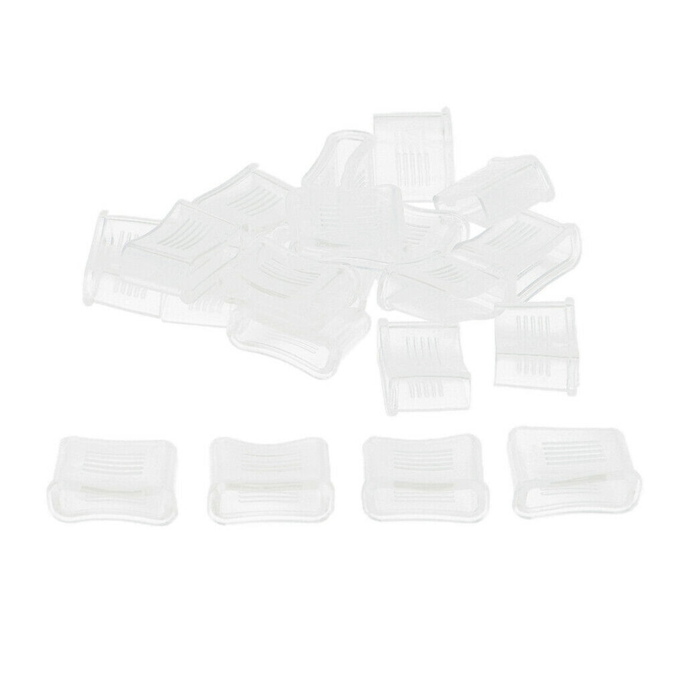 20 st domare visselpipa skydd 2*2.2cm genomskinliga visselpipor dämpade mungrepp fotboll domare visselpipa skyddstillbehör