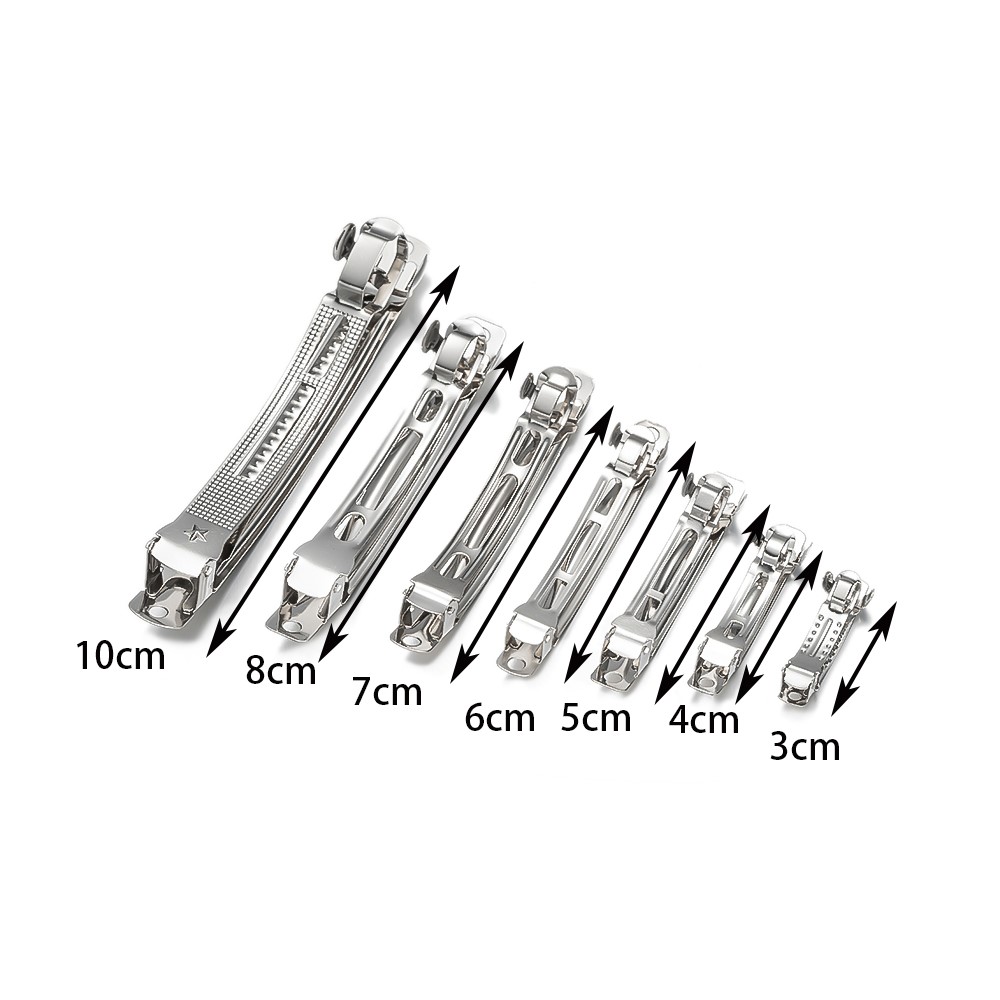 10 Uds. Pasador francés de Metal, pinzas para el cabello, alfileres, Base en blanco para niñas y mujeres, accesorios de horquilla DIY, suministros para fabricación de joyas, manualidades