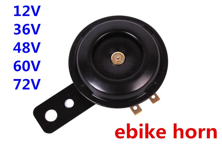 12v 36v 48v 60v 72v horn til elcykel, elektronisk jernhorn / højttaler til ebike, vandtæt horn med