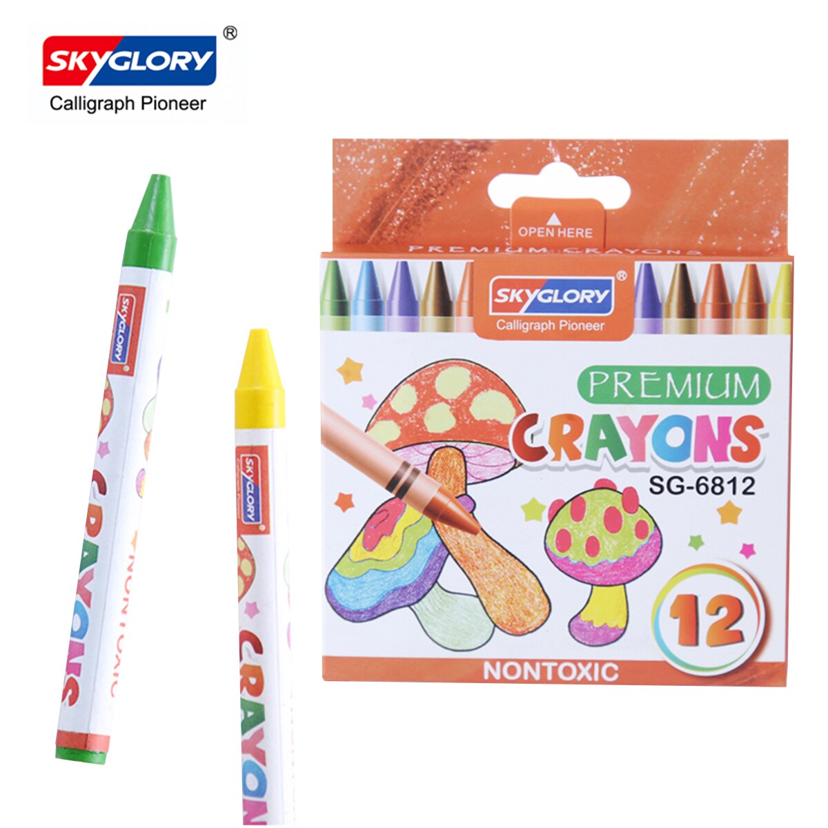 Juego de 8 ceras de colores para colorear, crayones no tóxicos, suministros de Arte de Pastel de aceite para Niños Estudiantes Adultos, pintura de dibujo, papelería