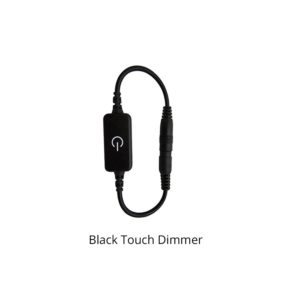 Dc 12V - 24V 4A Led Dimmer Touch Dimmen Helderheid Led Controller Aan/Uit Schakelaar voor Enkele Kleur Led Strip Licht: Black Touch Dimmer