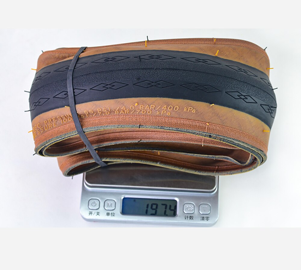 INNOVA 349 small cloth folding bike tire retro yellow edge tire 16*1.25 folding version tire about 197g/pcs