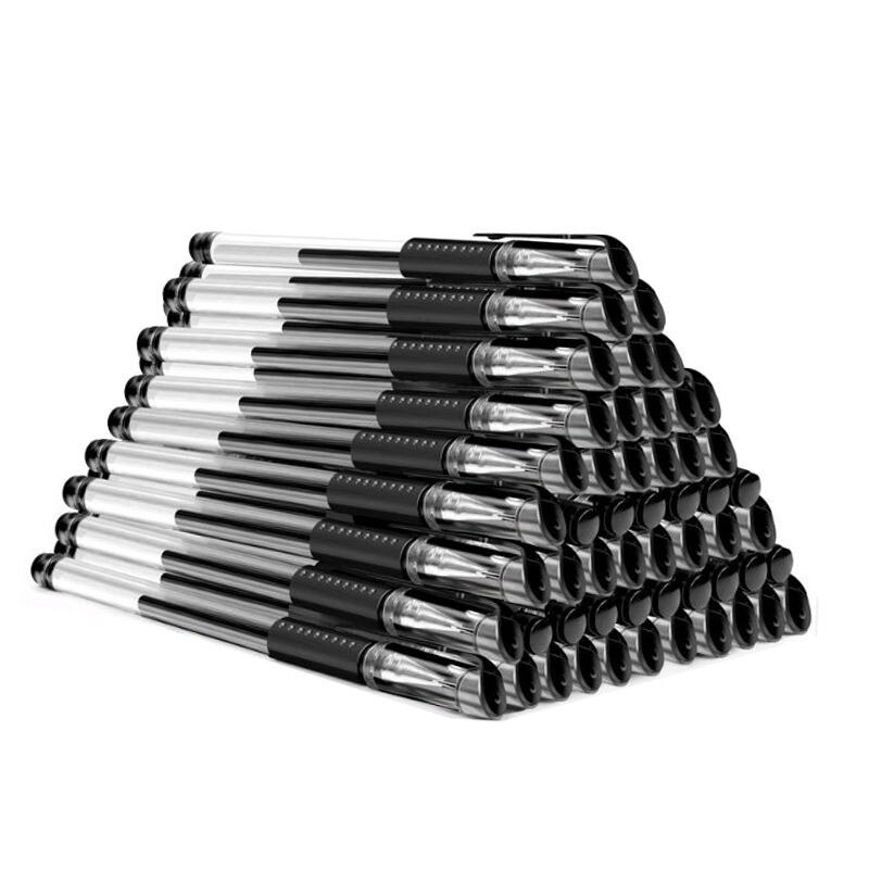 50 units / batch 0.5mm blue gel pens, gel pens and rechargeable stationery, office and school supplies, pencil boxes