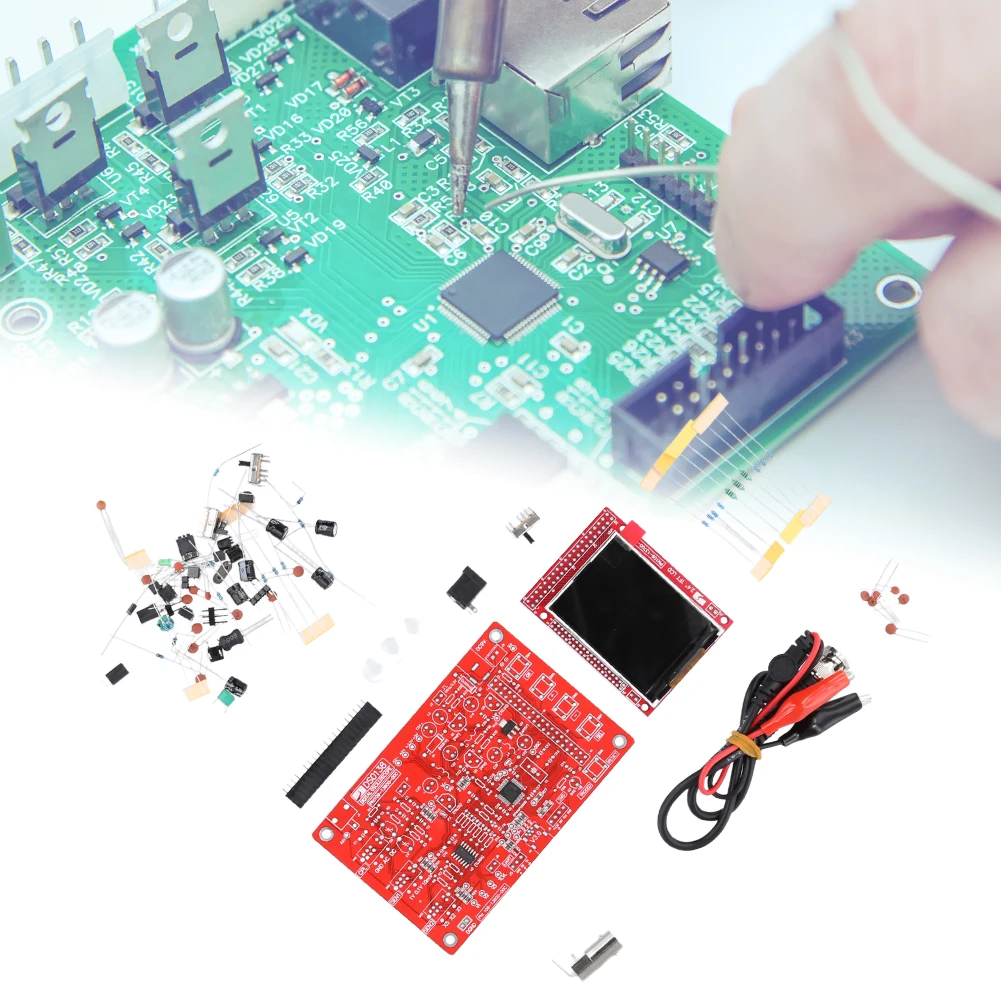 DSO138-Kit de osciloscopio Digital TFT de 2,4 pulgadas, piezas de bricolaje, juego de aprendizaje electrónico