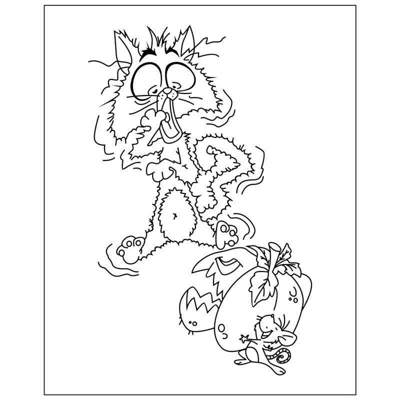 Animal cat Rubber Silicone Clear Stamps for Scrapbooking Tampons Transparents Seal Background Stamp Card Making Diy: 9x5.8