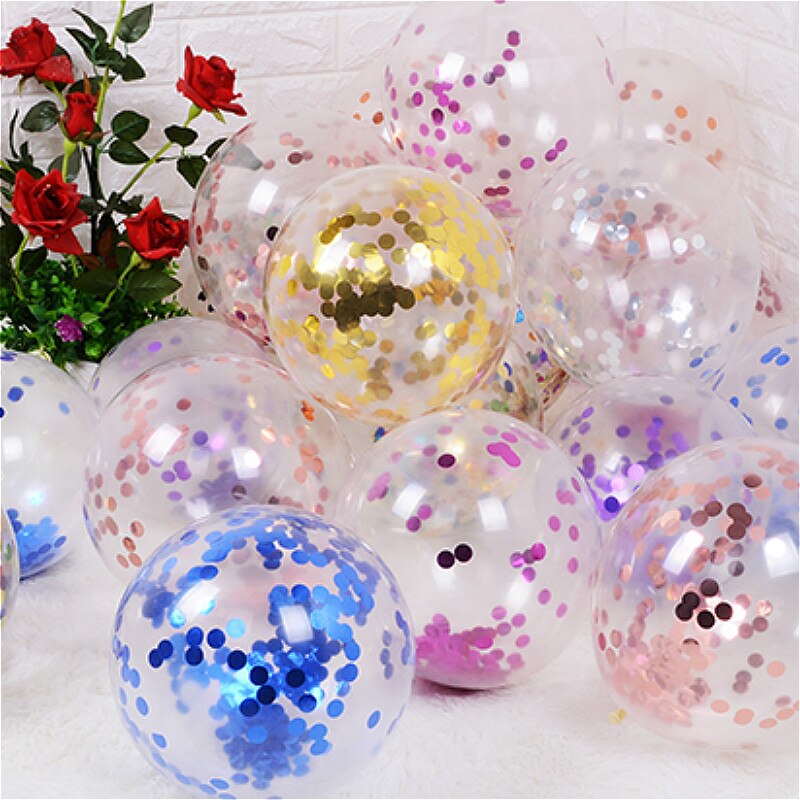 1pcs Red Paillettes Giocattoli Gonfiabili Palloncino Tradizionale Dei Capretti Dei Bambini Del Partito di Volo del Giocattolo Regalo Esterna Fun Colore Casuale