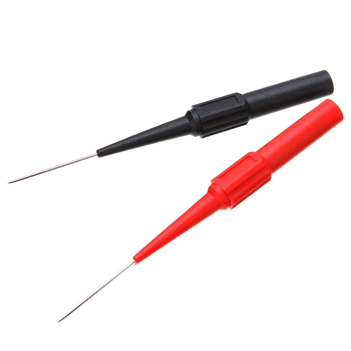2pcs/set Test Probes Insulation Needle Non-destructive Multimeter Test Probes Stainless Steel Test Needle for Banana Plug