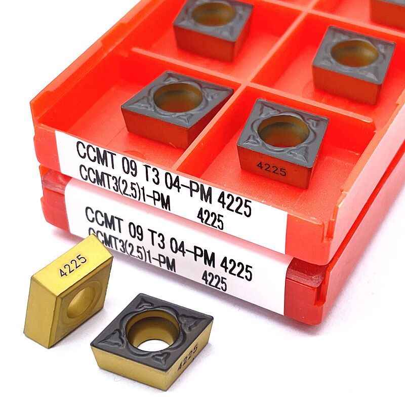 10Pcs CCMT09T304 Pm 4225 CCMT09T308 Pm 4225 Draaibank Cutter Interne Tokarny Carbide Draaien Gereedschap