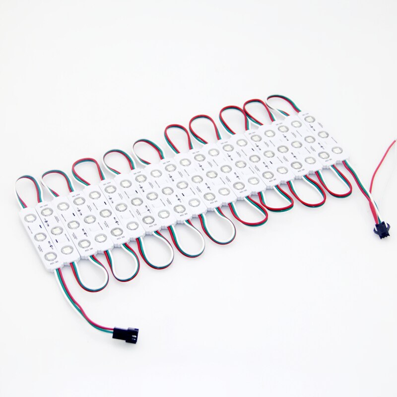 60Pcs DC12V WS2811 Rgb Led Strip 5050 3 Led Droom Kleur Led Modules IP65 Waterdicht Voor Reclame Brief Led teken Backlight