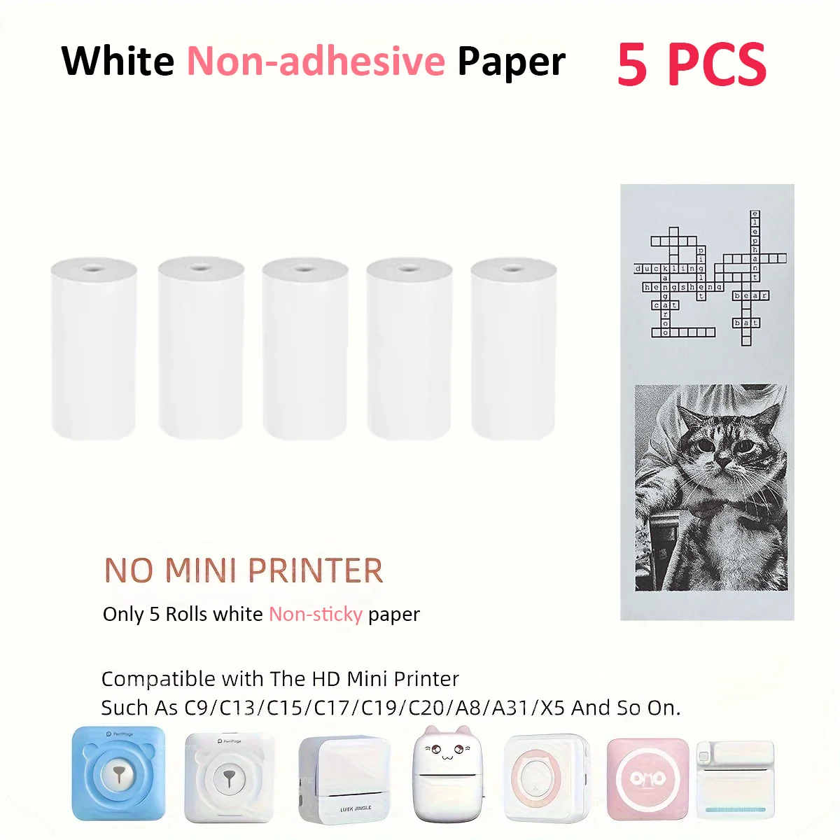 57x25mm Papier Für Mini Drucker Rolle Papier Art Kamera Selbst-Klebe Etikett Aufkleber Für T02/M02/M02S Für Foto Tagebuch Notizen Memo: Orange