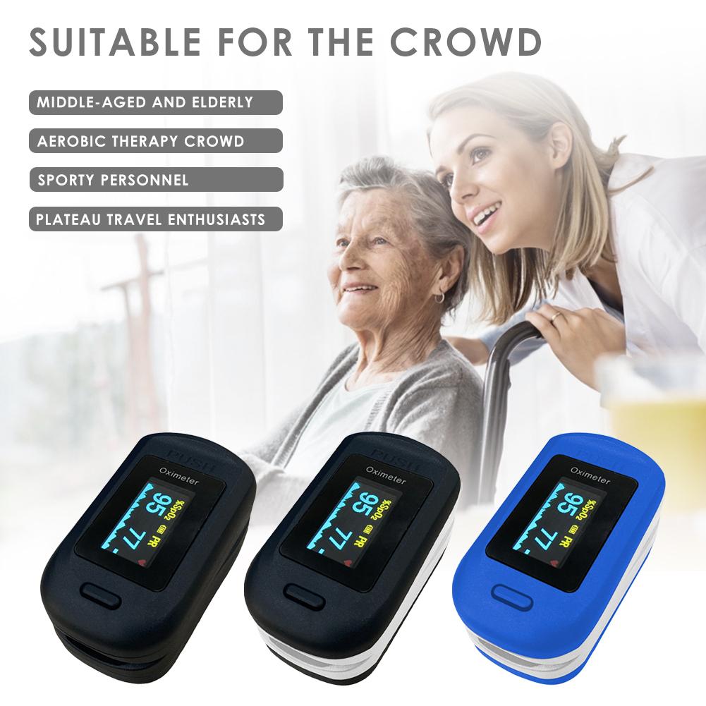 Finger Oximeter Oxygen Saturation Monitor Fingertip Oximeter Portable Oxygen Monitor SpO2 Heart Rate Monitor Oximeter In stock